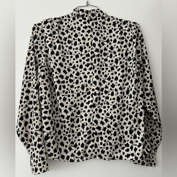 Zara ladies draped neck blouse - Picture 3 of 7